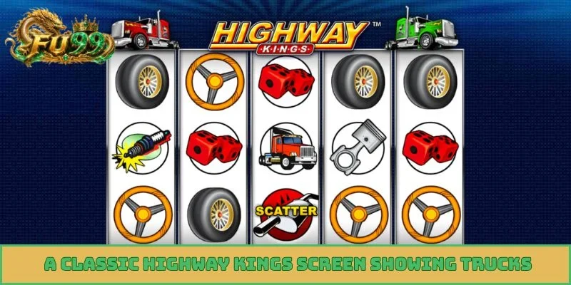 A classic Highway Kings screen showing trucks