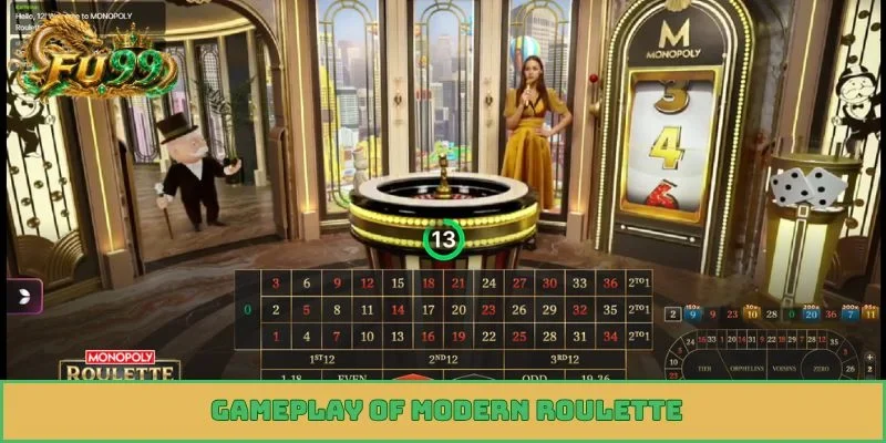 Gameplay of modern roulette
