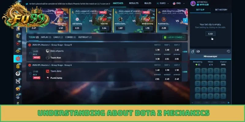 Understanding about Dota 2 mechanics