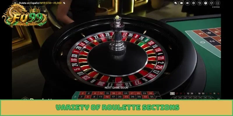 Variety of Roulette sections